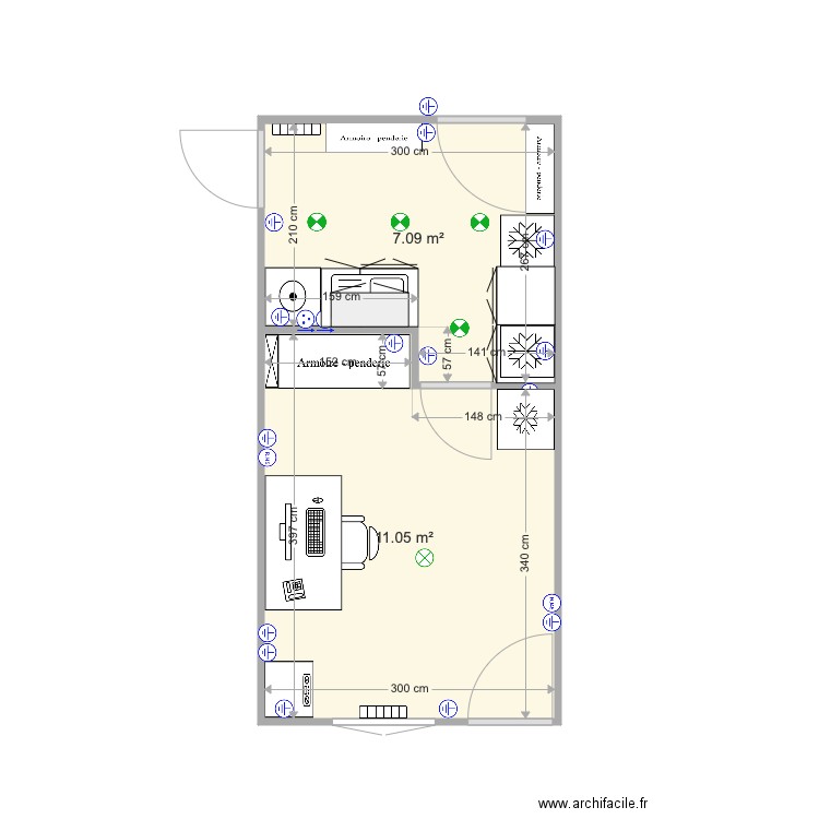 agrandissement maison V3. Plan de 0 pièce et 0 m2