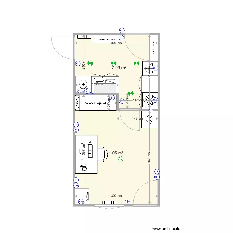 agrandissement maison V3. Plan de 