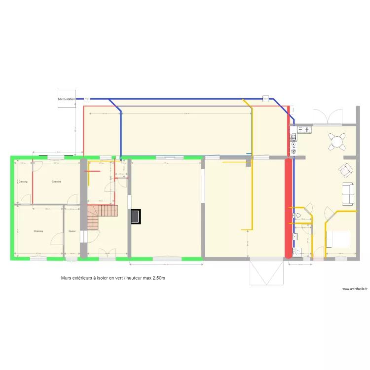Plan &eacute;vacuation. Plan de 