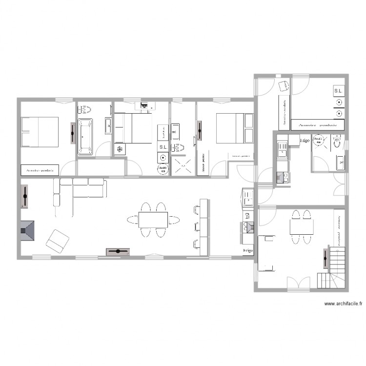 02 MAISON. Plan de 0 pièce et 0 m2