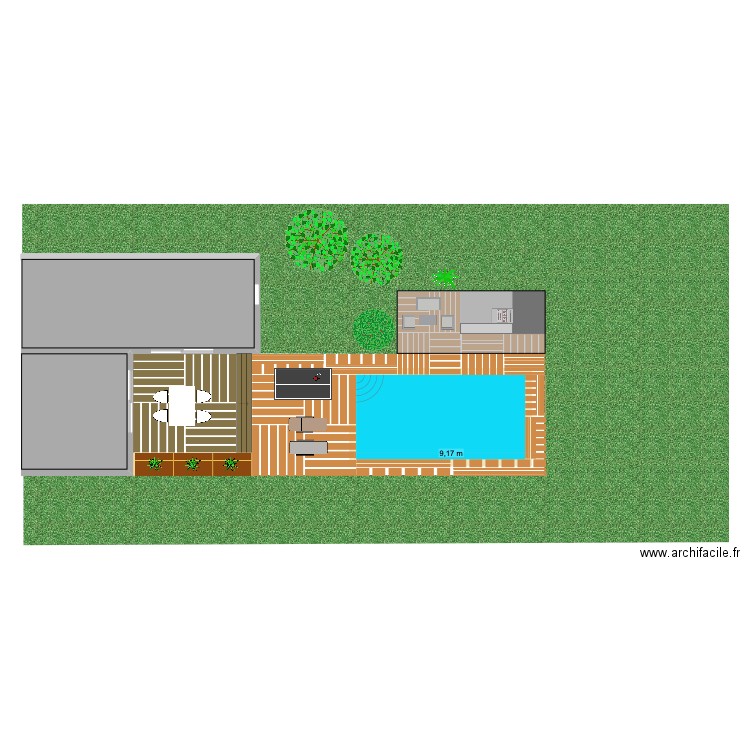 plan piscine. Plan de 0 pièce et 0 m2