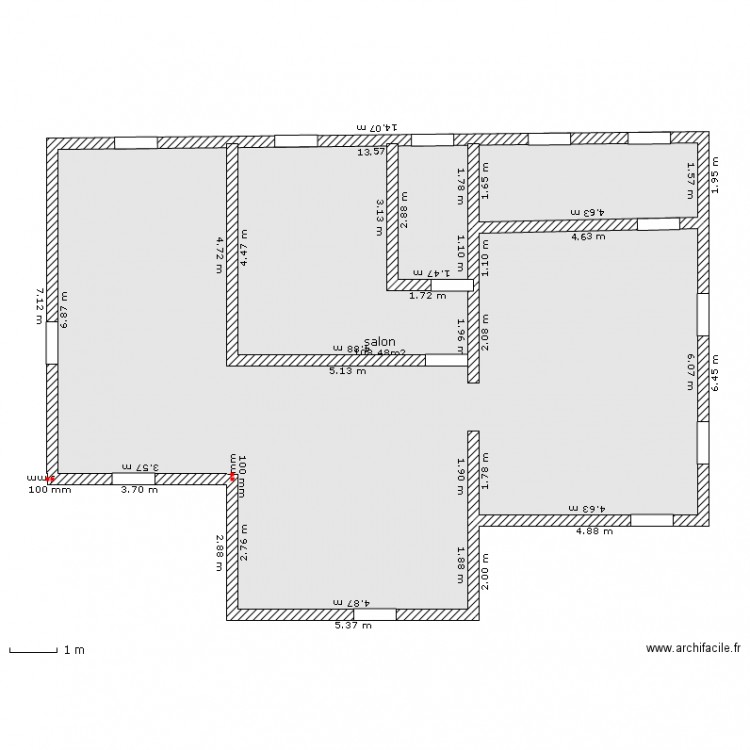 maison 01. Plan de 0 pièce et 0 m2