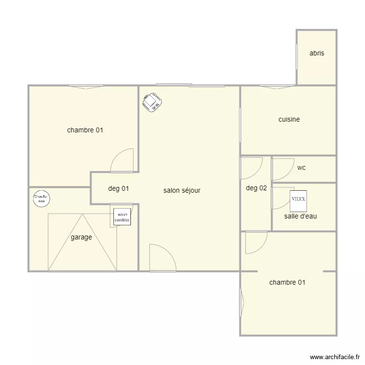 dezere 1301 am. Plan de 