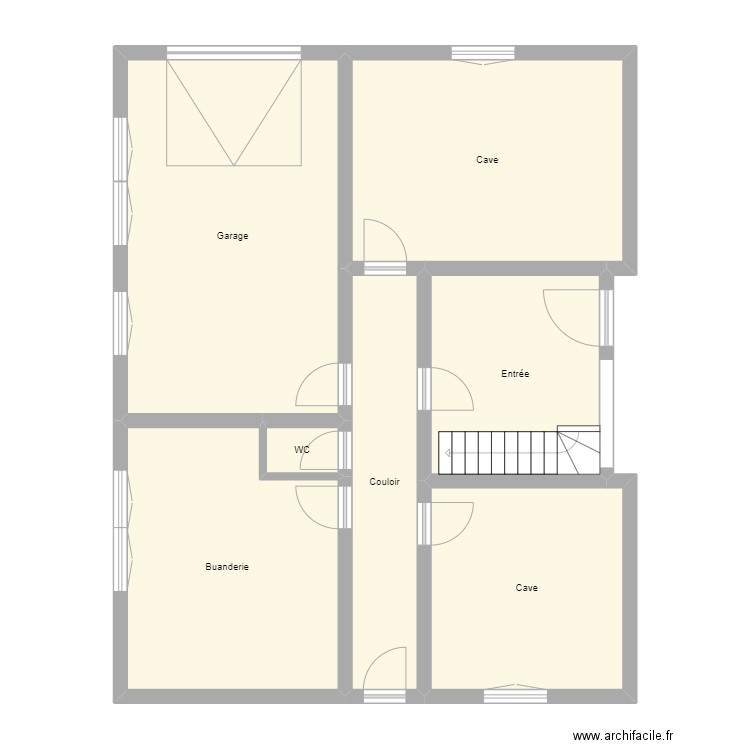 MIGEON RDC. Plan de 7 pièces et 101 m2