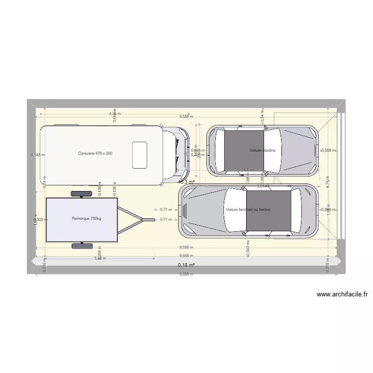 GARAGE. Plan de 0 pièce et 0 m2