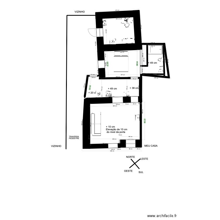MESURES Casa Novo. Plan de 0 pièce et 0 m2