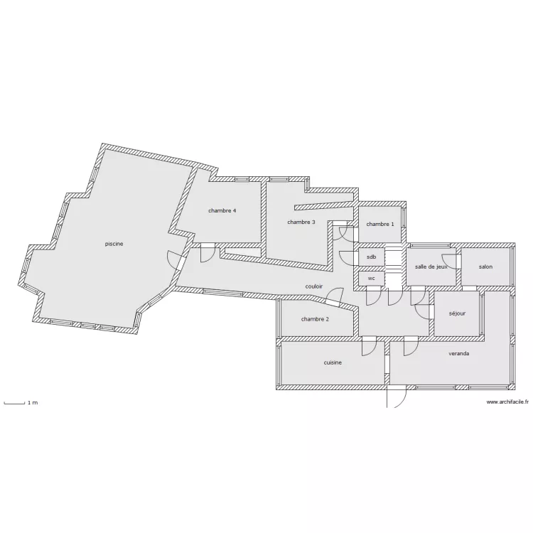 munier villa. Plan de 