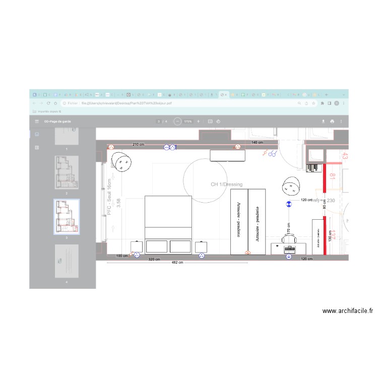 Chambre 1 TMA1. Plan de 0 pièce et 0 m2