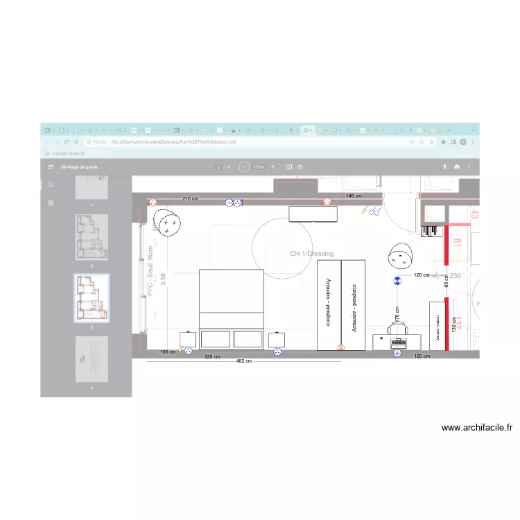 Chambre 1 TMA1. Plan de Chambre 1 TMA1. Plan de