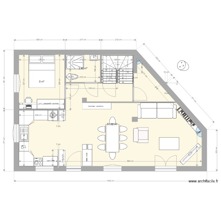 RdC option 672. Plan de 0 pièce et 0 m2