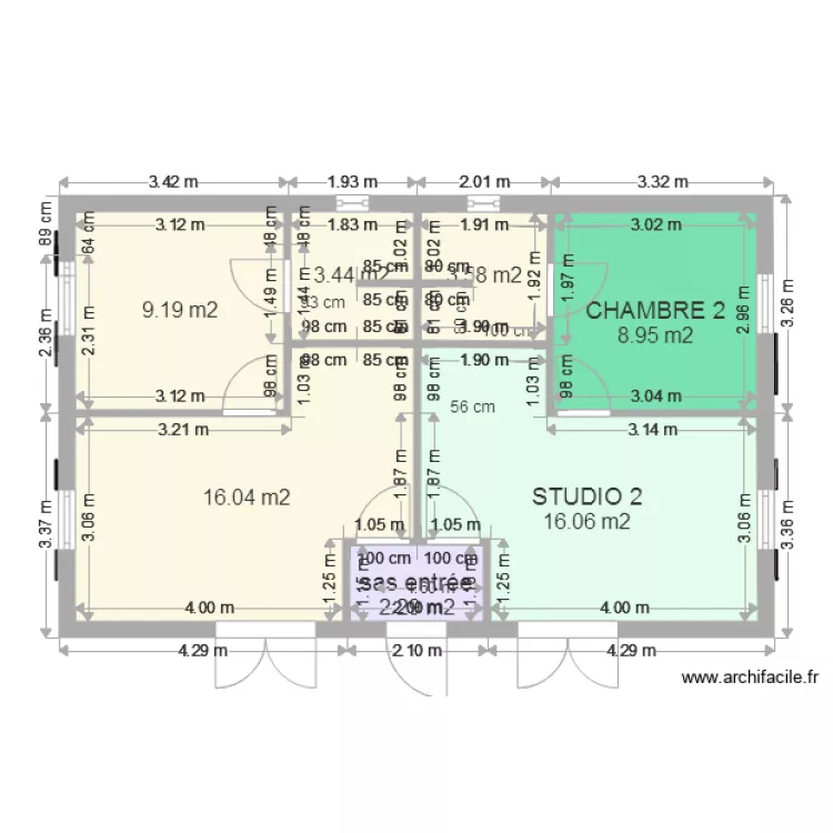 Projet FINAL AVEC COTATION. Plan de 