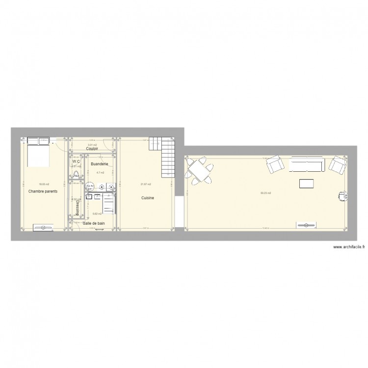 maison rez de chaussee. Plan de 0 pièce et 0 m2