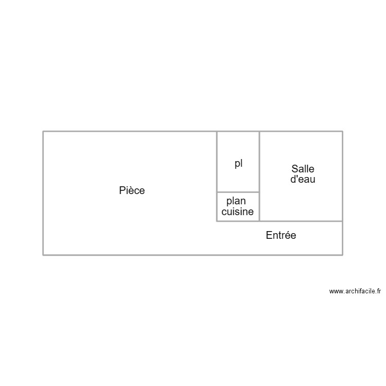 QUIMPER SIRURGUET. Plan de 4 pièces et 20 m2