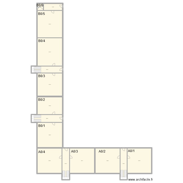 EFAN - A&B0. Plan de 15 pièces et 592 m2