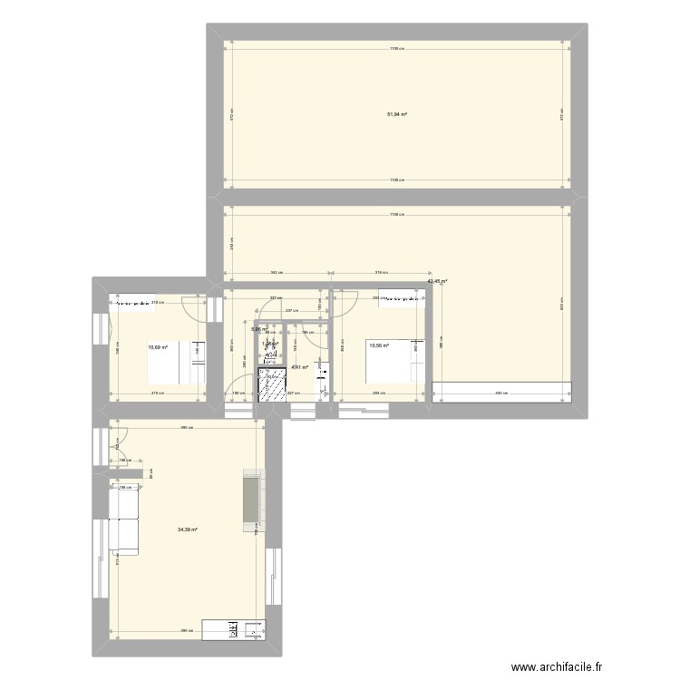 Fermette. Plan de 0 pièce et 0 m2