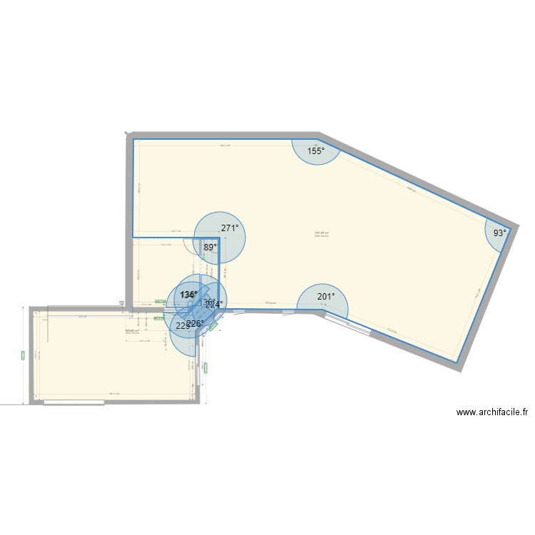 plan maçonnerie finale 35M2. Plan de 2 pièces et 177 m2