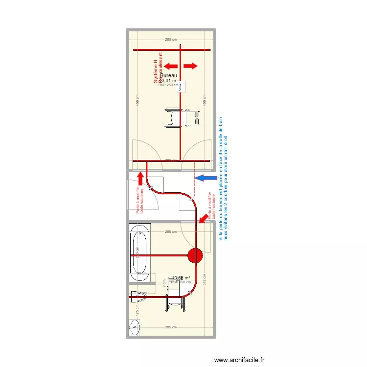 IME Gueret ARMENIO BUREAU SDB. Plan de 