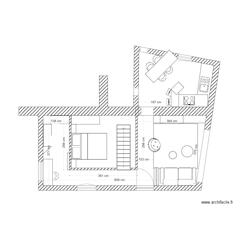 Plan implantation etage projet pro 3. Plan de 0 pièce et 0 m2