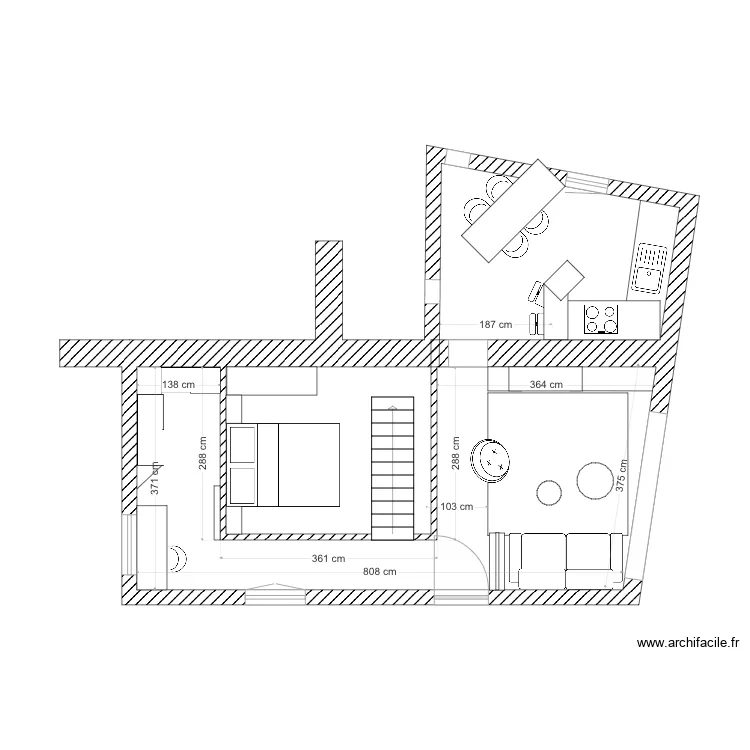 Plan implantation etage projet pro 3. Plan de 