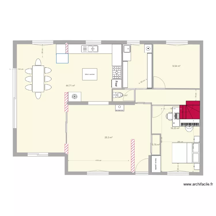 maison piano et cuisine 4. Plan de 