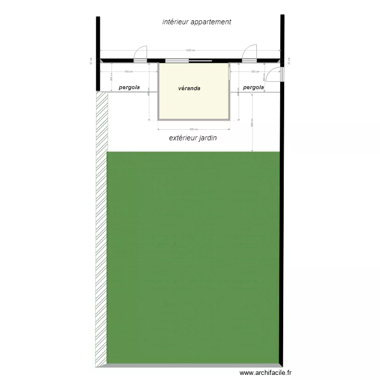 Annie jardin. Plan de 