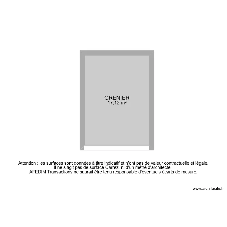 BI 9059 GRENIER. Plan de 