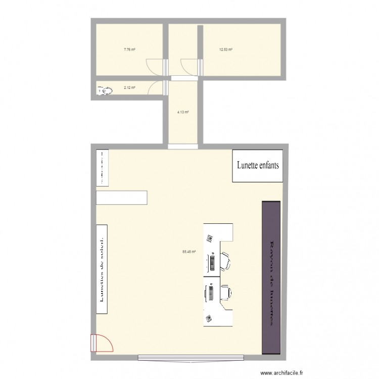 Magasin 3D. Plan de 0 pièce et 0 m2