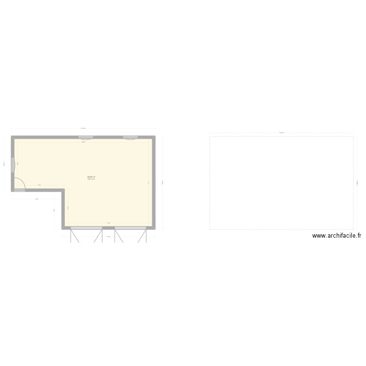 Garage. Plan de 0 pièce et 0 m2