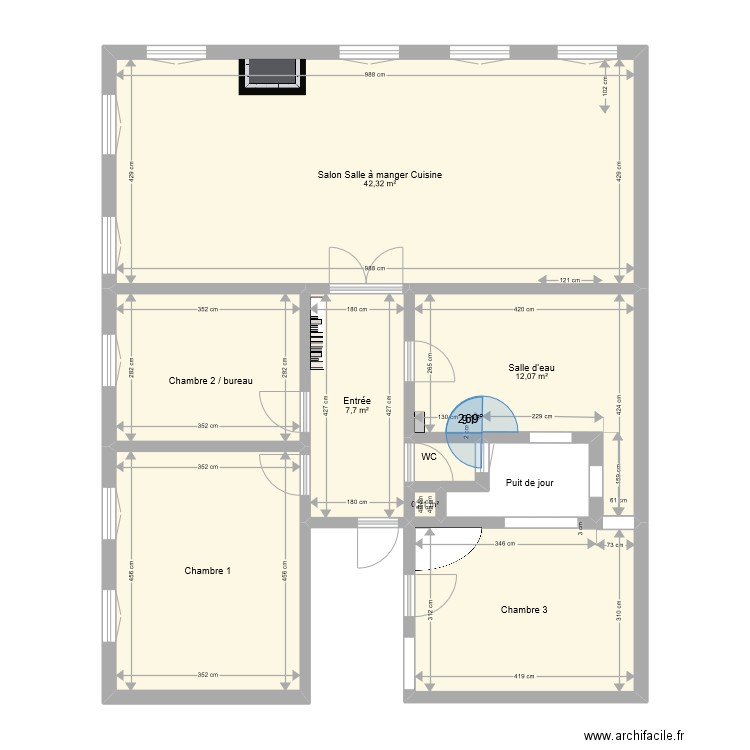 Cathédrale Nu. Plan de 0 pièce et 0 m2