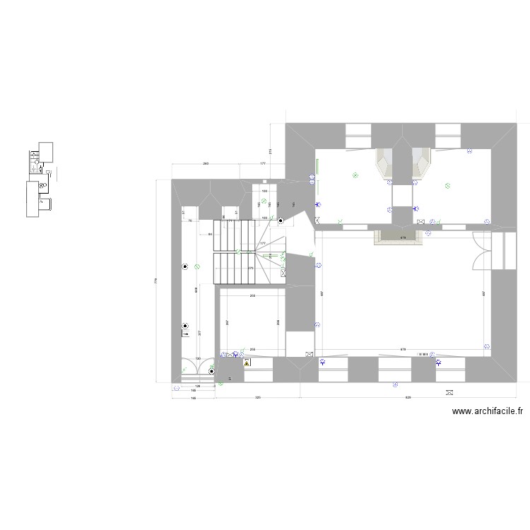 RdC. Plan de 0 pièce et 0 m2