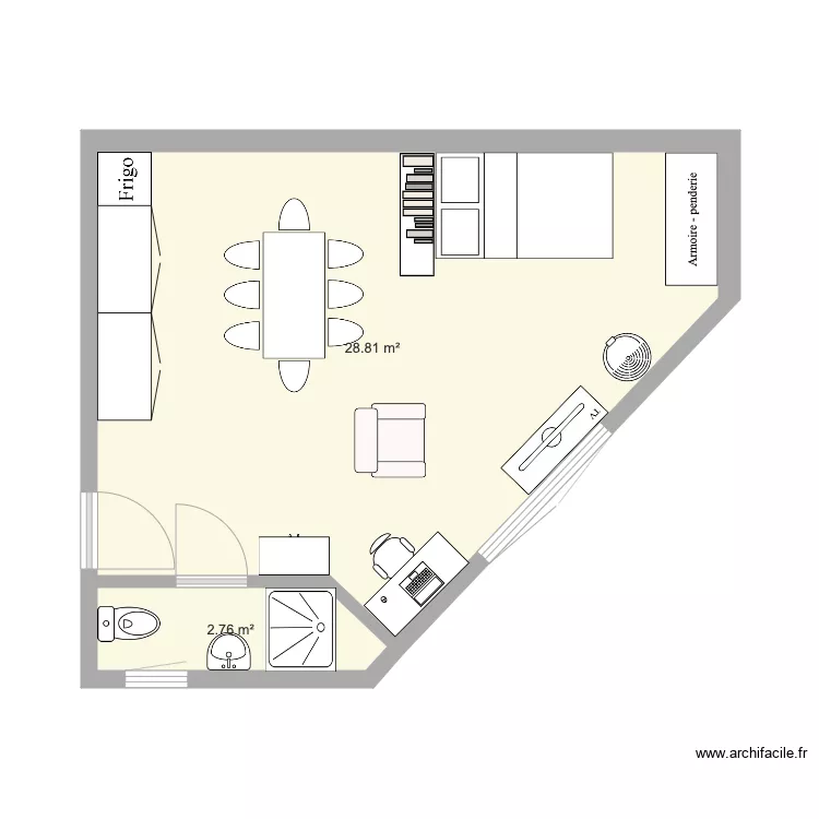 appart puits 3. Plan de 
