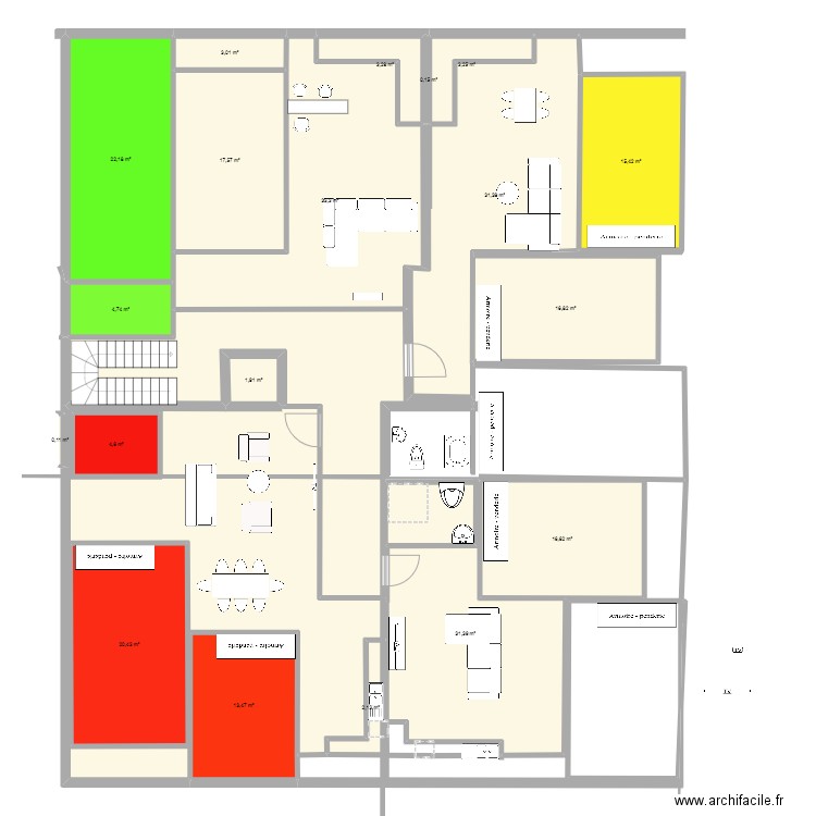 etage maison. Plan de 0 pièce et 0 m2