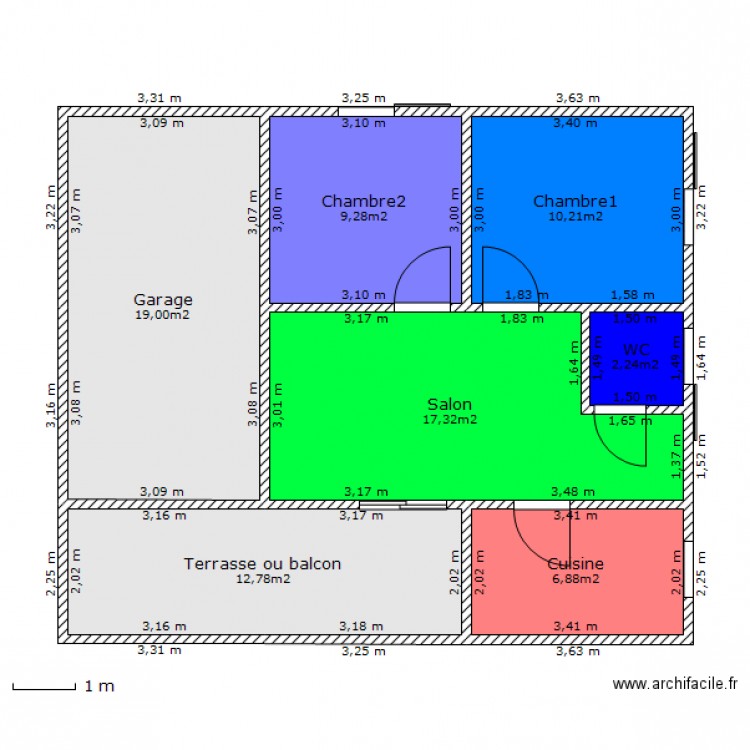 Essai case3. Plan de 0 pièce et 0 m2
