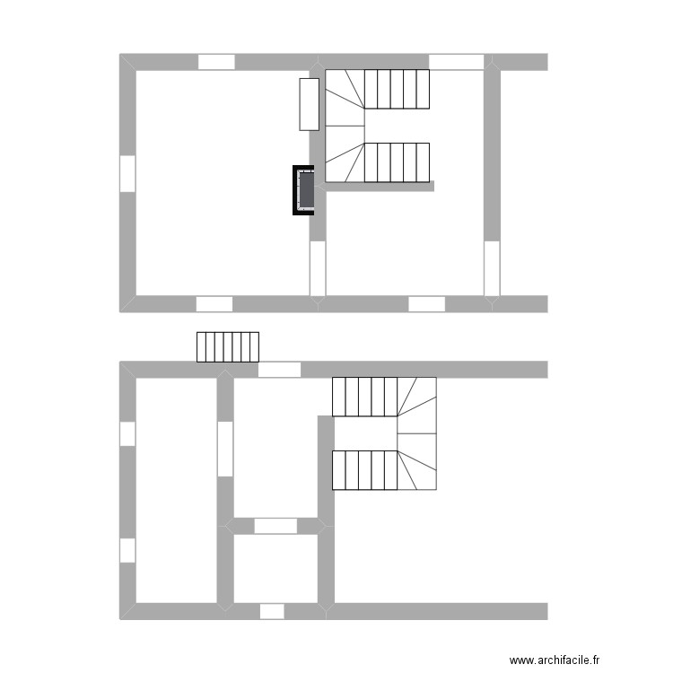 TOUSSAINT MONTAIGU. Plan de 4 pièces et 26 m2