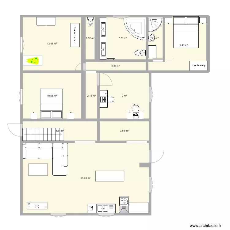 maison 1. Plan de 
