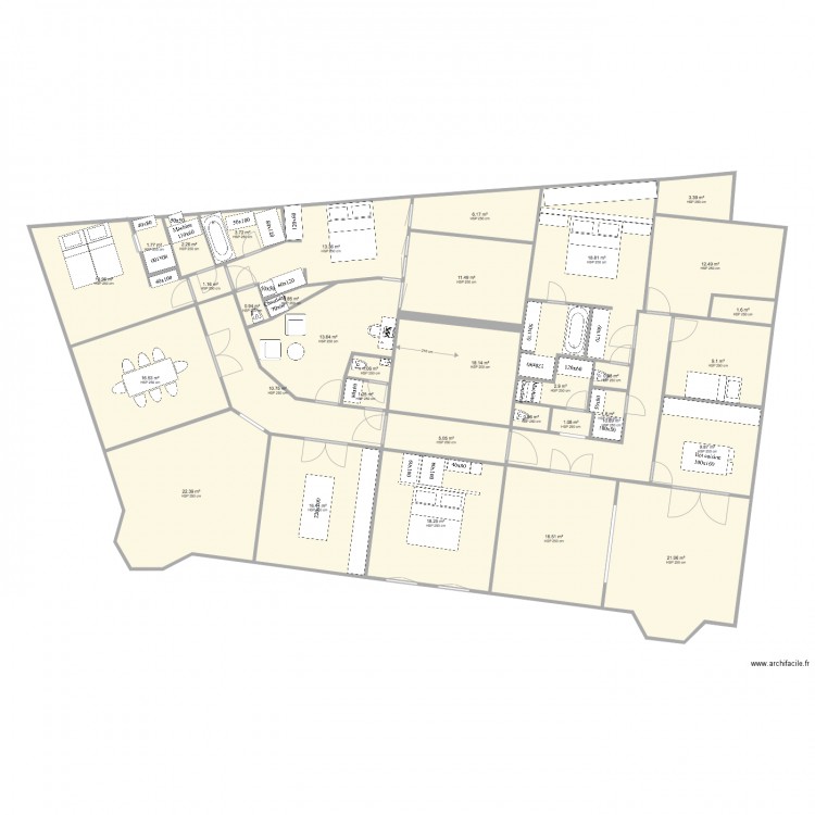 Tervuren 2 3 chambres. Plan de 0 pièce et 0 m2