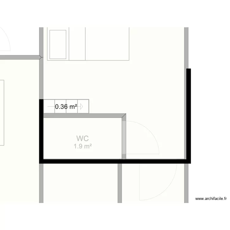 Chambres Camille et Ang&egrave;le. Plan de 