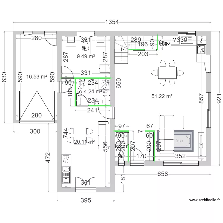 CARRERE RDC AVP 3 lot 6. Plan de 