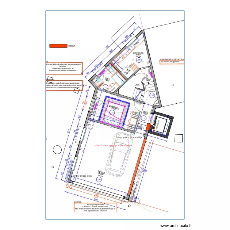 elec sous sol 04 23. Plan de 