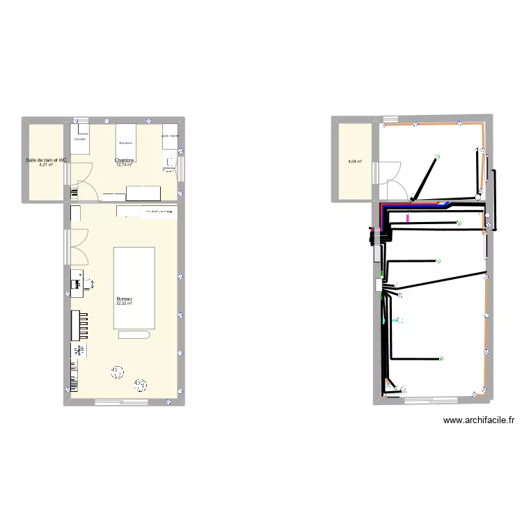 Atelier. Plan de 