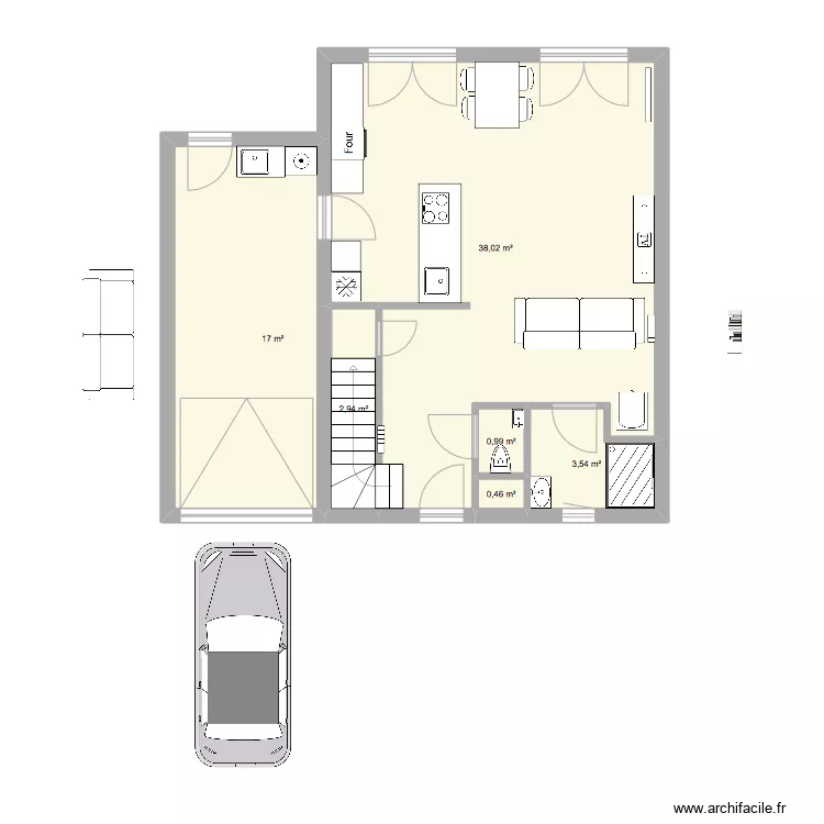 MAISON LA BAULE AV CAM. Plan de 