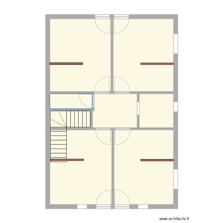 Chalet étage. Plan de 0 pièce et 0 m2