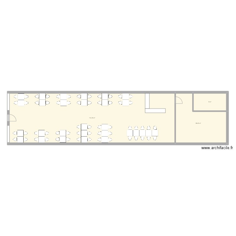 creperie . Plan de 0 pièce et 0 m2