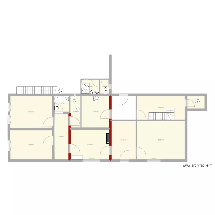rdc initial bonnes mesures tvx l&eacute;gers. Plan de 