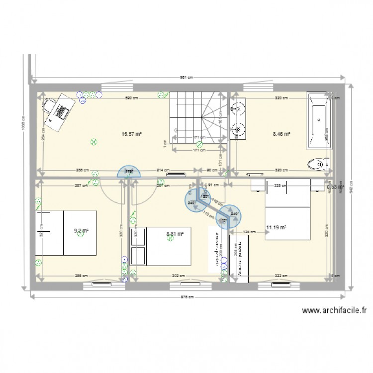 plan etage Jean Marc. Plan de 0 pièce et 0 m2