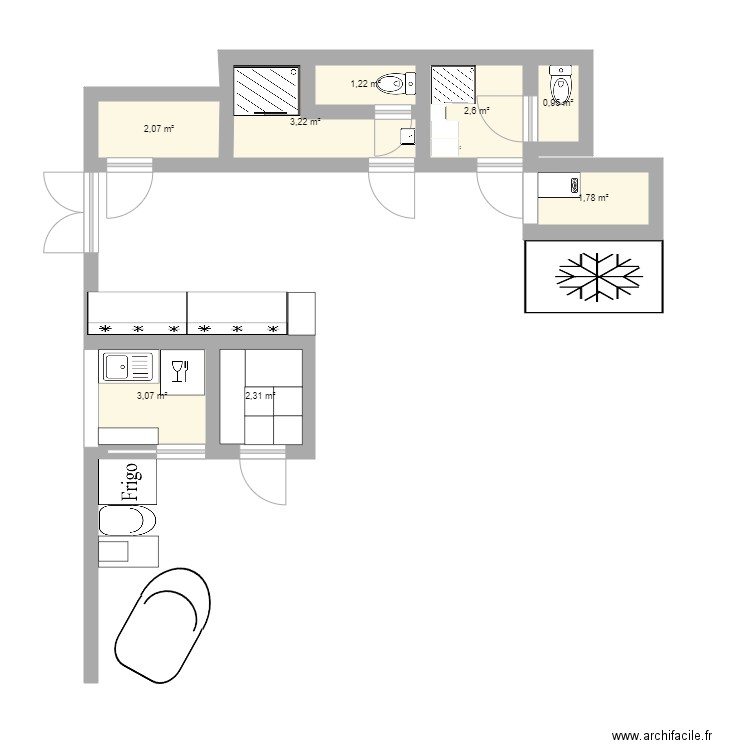 BOULANGERIE. Plan de 0 pièce et 0 m2