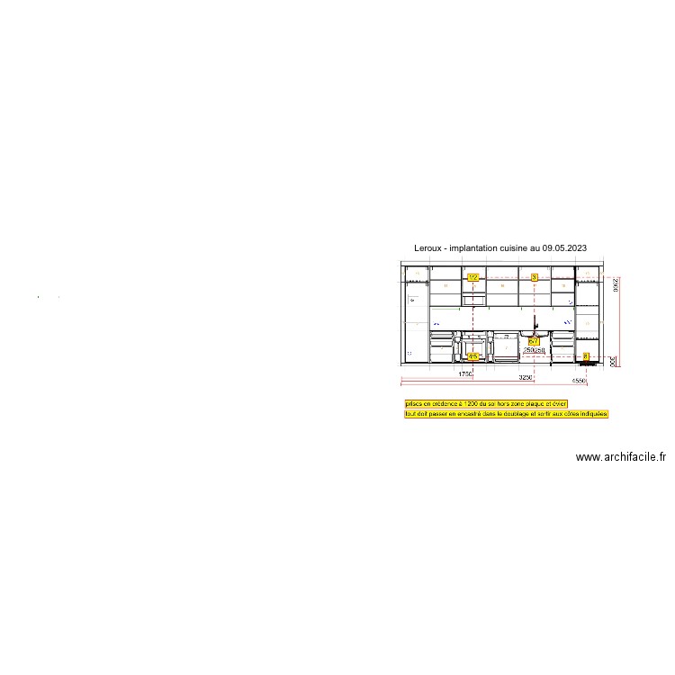 LEROUX PLAN CUISINE - Electricite. Plan de 0 pièce et 0 m2