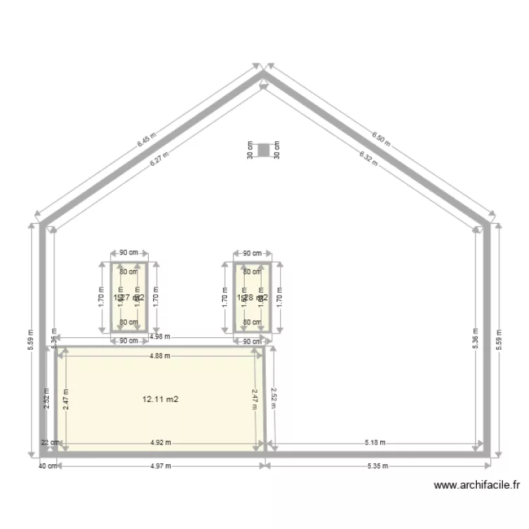 FACADE DU 128. Plan de FACADE DU 128. Plan de