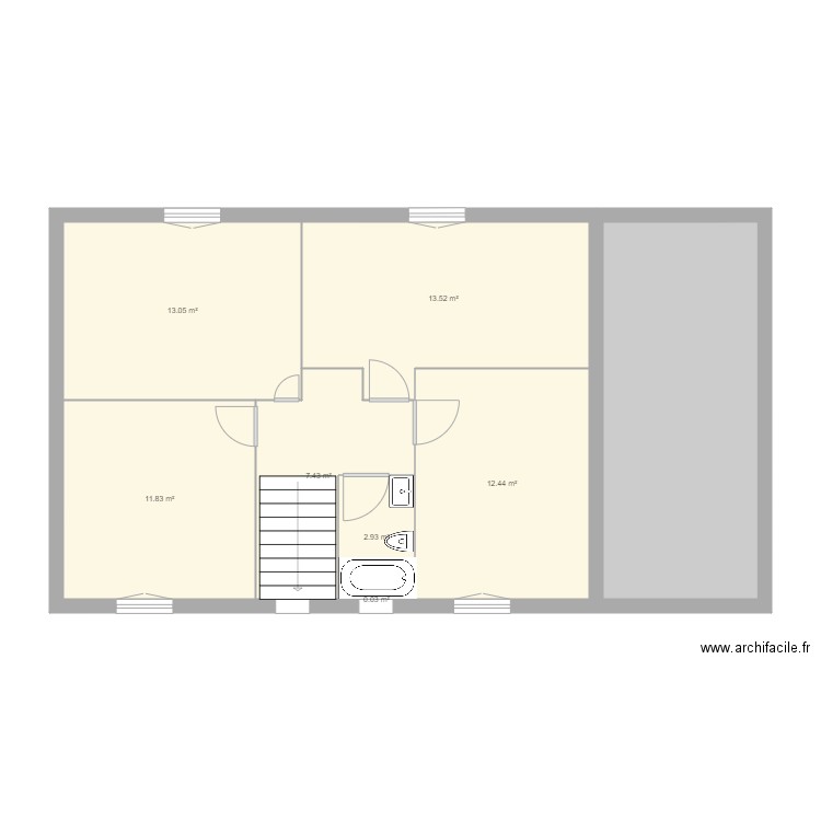 Plan maison Biba etage. Plan de 0 pièce et 0 m2
