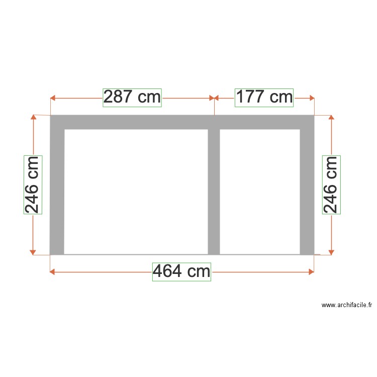 vue de face Rev 1. Plan de 0 pièce et 0 m2